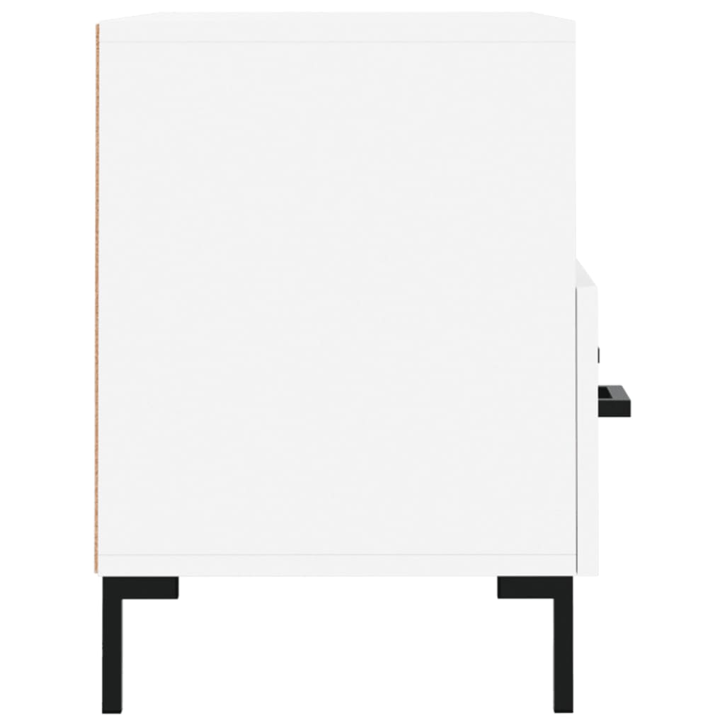 Fehér szerelt fa tv-szekrény 80 x 36 x 50 cm Fehér szerelt fa tv-szekrény 80 x 36 x 50 cm