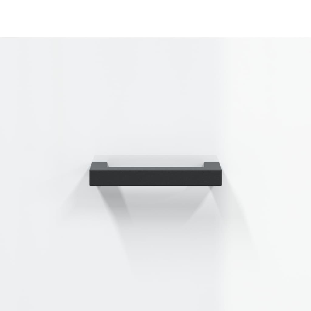 Fehér magasfényű szerelt fa tv-szekrény 80x36x50 cm