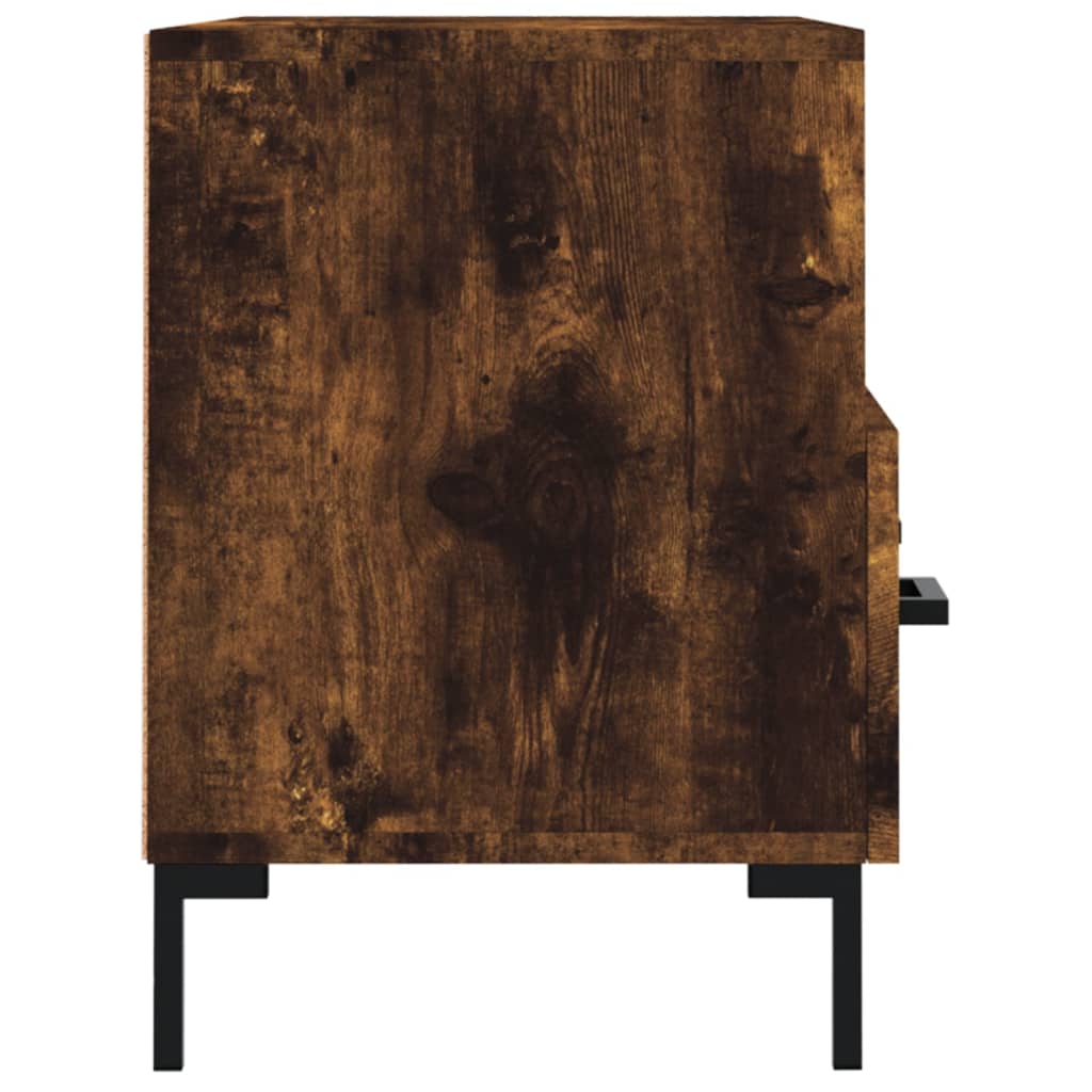 Füstös tölgyszínű szerelt fa tv-szekrény 80 x 36 x 50 cm Füstös tölgyszínű szerelt fa tv-szekrény 80 x 36 x 50 cm