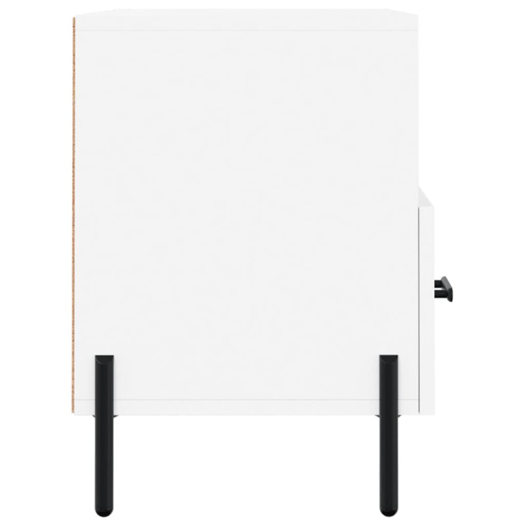 Fehér szerelt fa tv-szekrény 80 x 36 x 50 cm Fehér szerelt fa tv-szekrény 80 x 36 x 50 cm