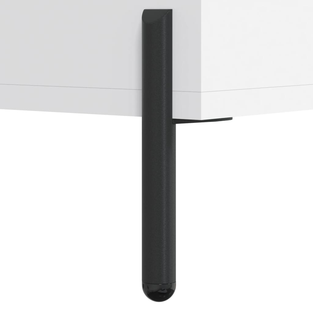 Fehér szerelt fa tv-szekrény 80 x 36 x 50 cm Fehér szerelt fa tv-szekrény 80 x 36 x 50 cm