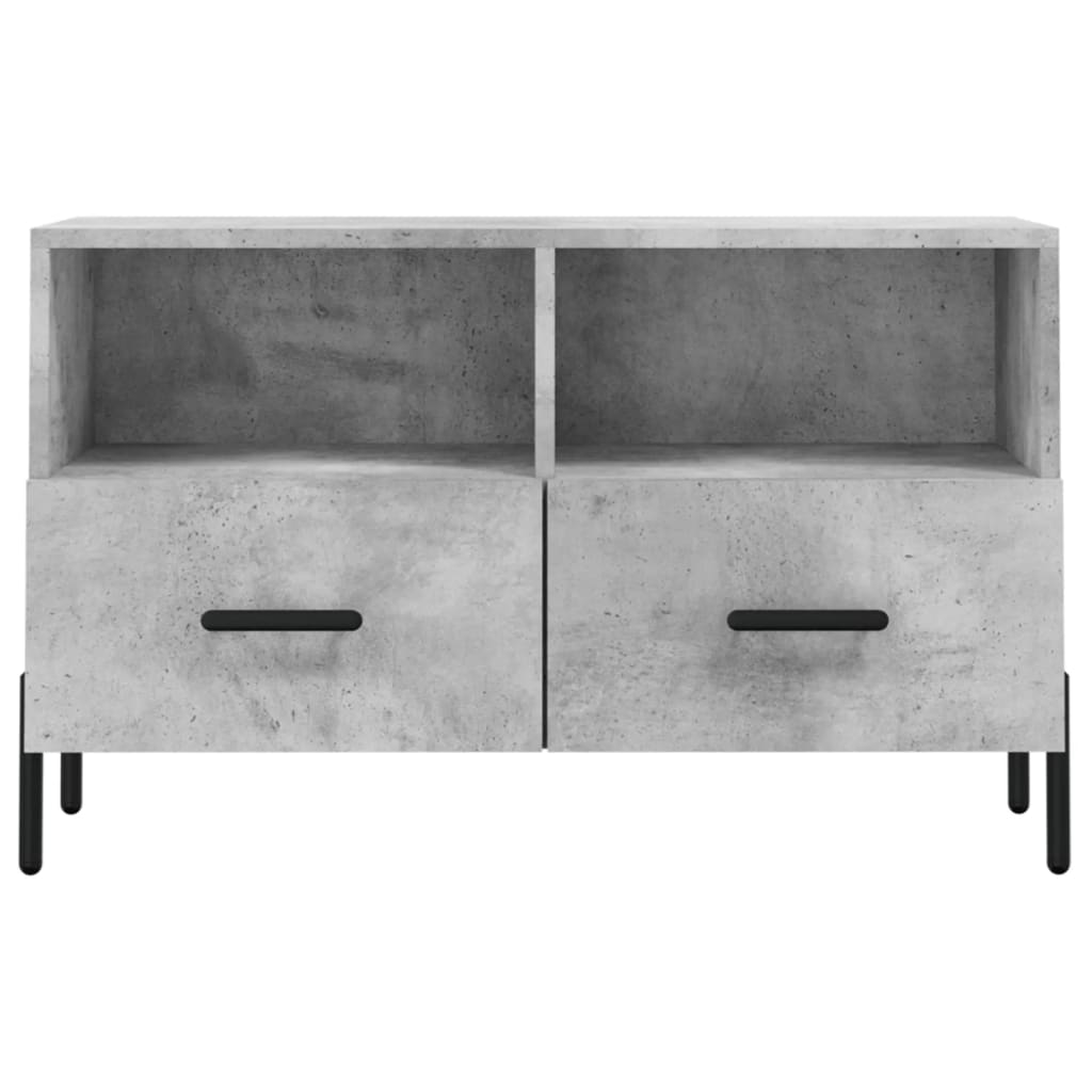 Betonszürke szerelt fa tv-szekrény 80 x 36 x 50 cm Betonszürke szerelt fa tv-szekrény 80 x 36 x 50 cm