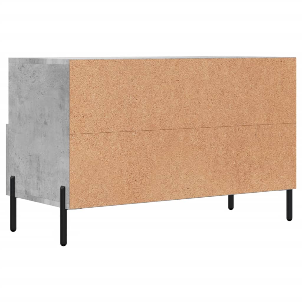 Betonszürke szerelt fa tv-szekrény 80 x 36 x 50 cm Betonszürke szerelt fa tv-szekrény 80 x 36 x 50 cm