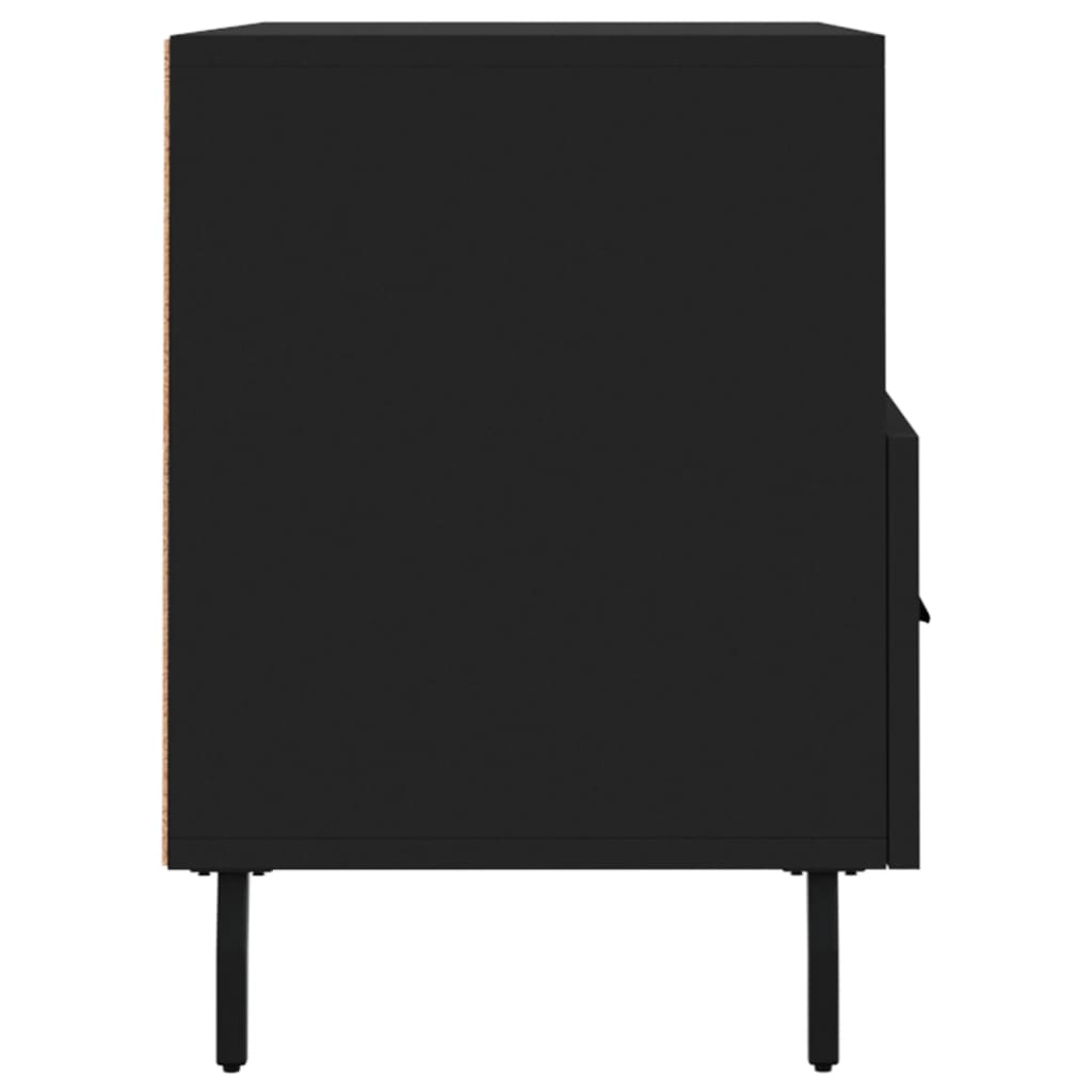 Fekete szerelt fa tv-szekrény 80 x 36 x 50 cm Fekete szerelt fa tv-szekrény 80 x 36 x 50 cm