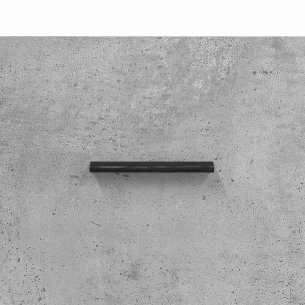 Betonszürke szerelt fa tv-szekrény 80 x 36 x 50 cm