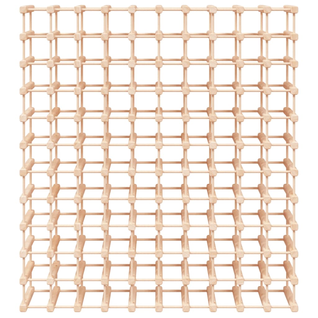 Tömör fenyőfa bortartó 120 palackhoz 112,5x23x123,5 cm