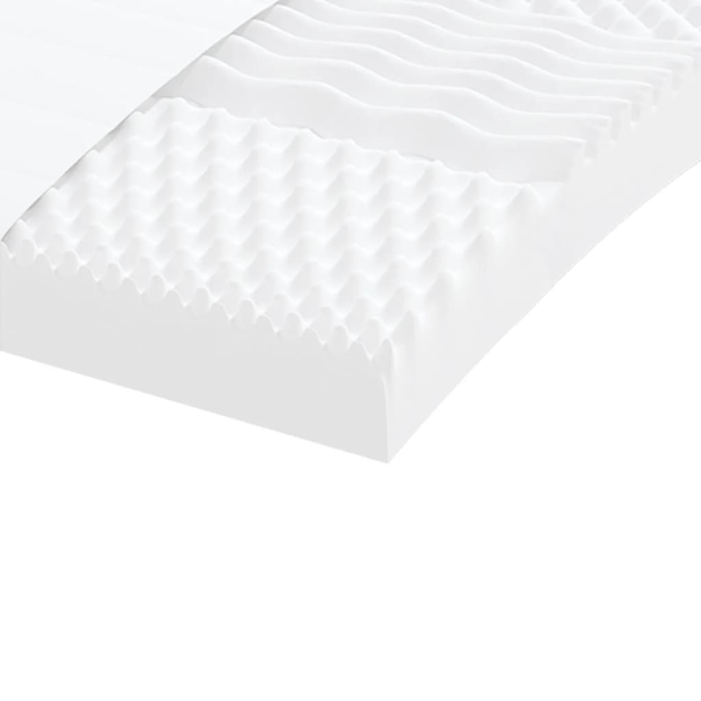 2 db fehér 7 zónás 20 ild keménységű habmatrac 90 x 200 cm