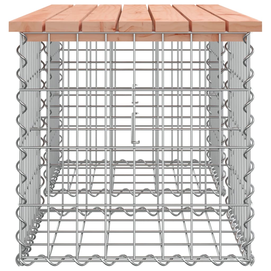 Tömör duglászfenyő gabion kerti pad 103x44x42 cm