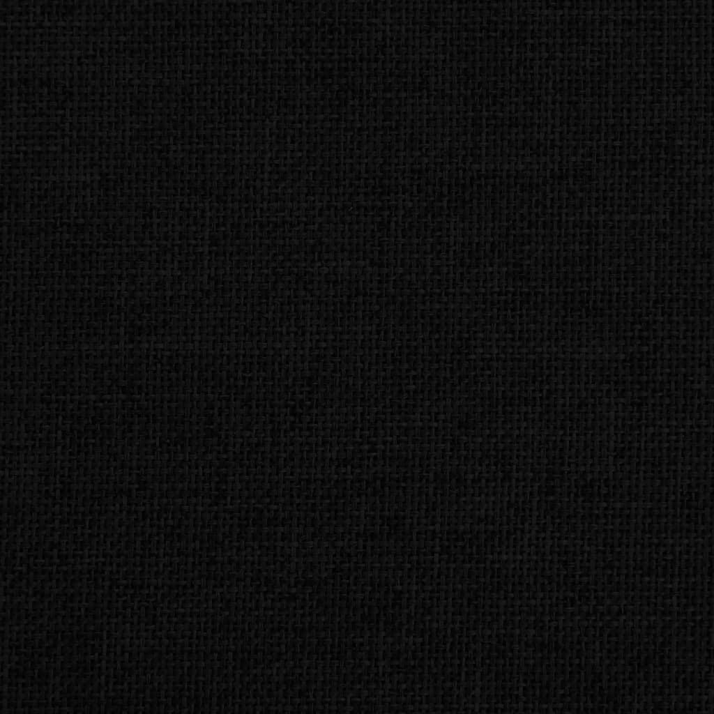 Fekete szövet gyerekkanapé 70 x 40 x 24 cm