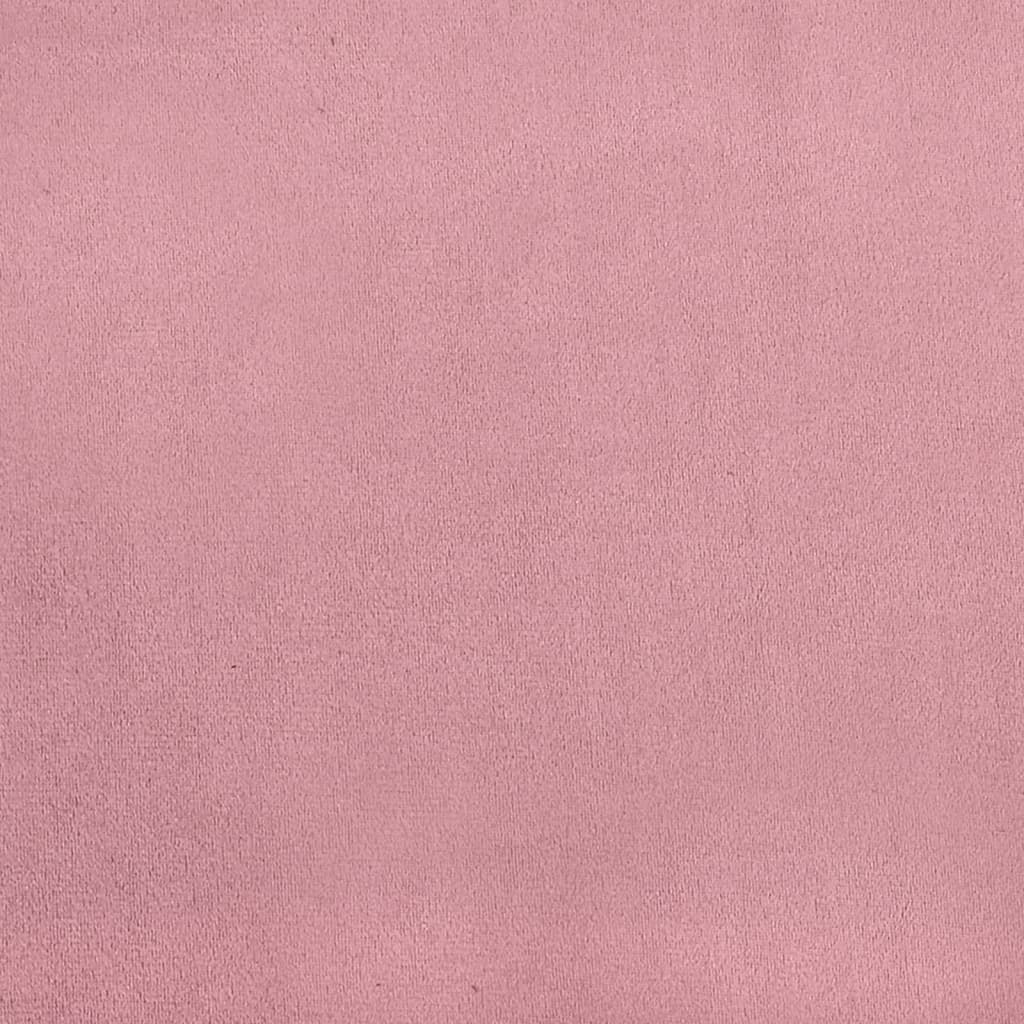 Rózsaszín kihúzható bársony heverő 80 x 200 cm Rózsaszín kihúzható bársony heverő 80 x 200 cm