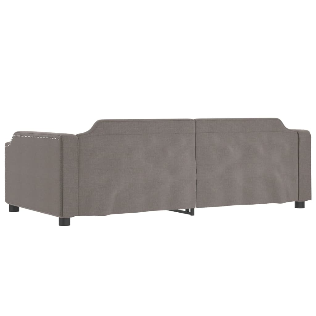 Tópszínű kihúzható szövet heverő 90 x 200 cm Tópszínű kihúzható szövet heverő 90 x 200 cm