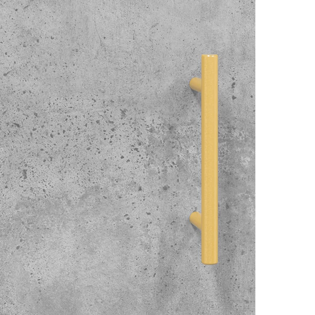 2 db betonszürke szerelt fa falra szerelhető szekrény
