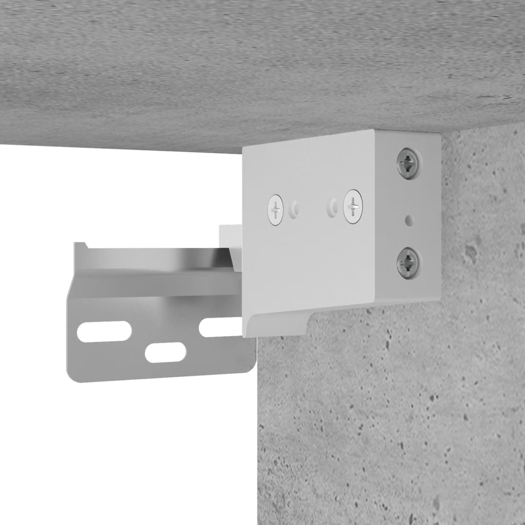 2 db betonszürke szerelt fa falra szerelhető szekrény 2 db betonszürke szerelt fa falra szerelhető szekrény