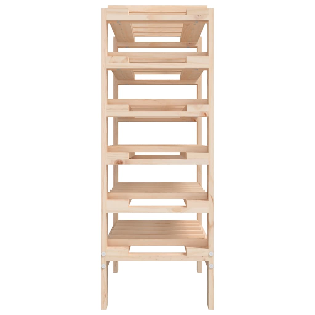 Tömör fenyőfa bortartó állvány 61,5 x 30 x 82 cm