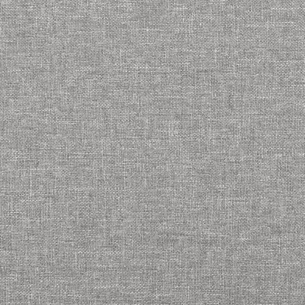 Világosszürke szövet rugós ágy matraccal 120 x 200 cm