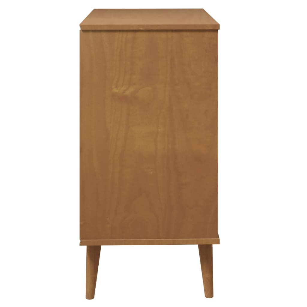 Barna tömör fenyőfa fiókos szekrény 80 x 40 x 80 cm Barna tömör fenyőfa fiókos szekrény 80 x 40 x 80 cm