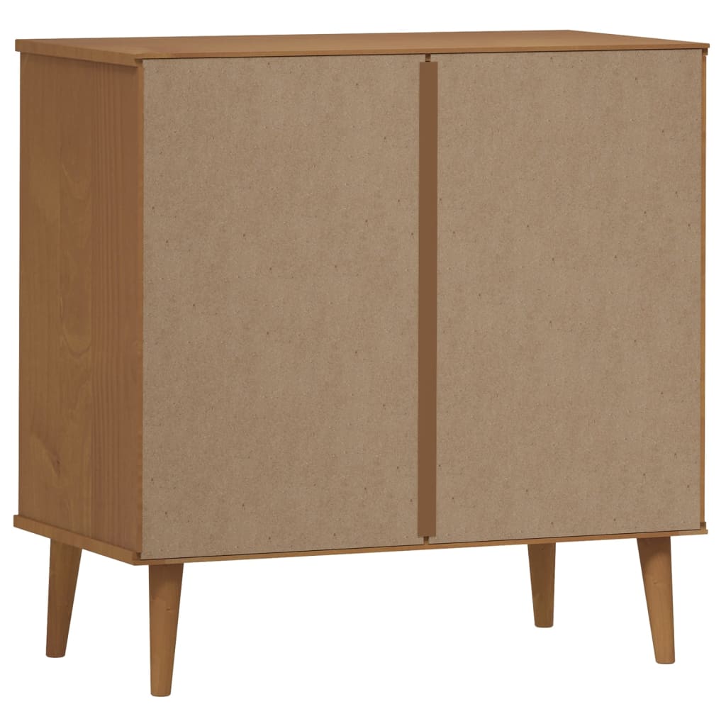 Barna tömör fenyőfa fiókos szekrény 80 x 40 x 80 cm Barna tömör fenyőfa fiókos szekrény 80 x 40 x 80 cm