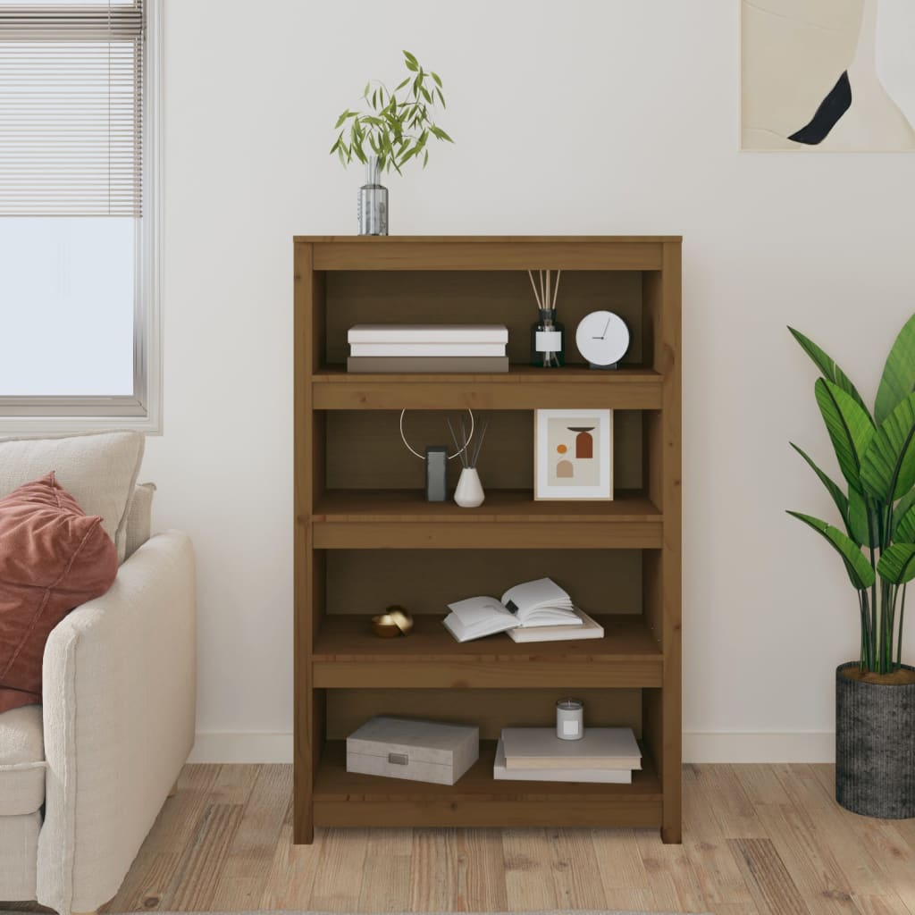 Mézbarna tömör fenyőfa faliszekrény 80 x 35 x 126 cm Mézbarna tömör fenyőfa faliszekrény 80 x 35 x 126 cm