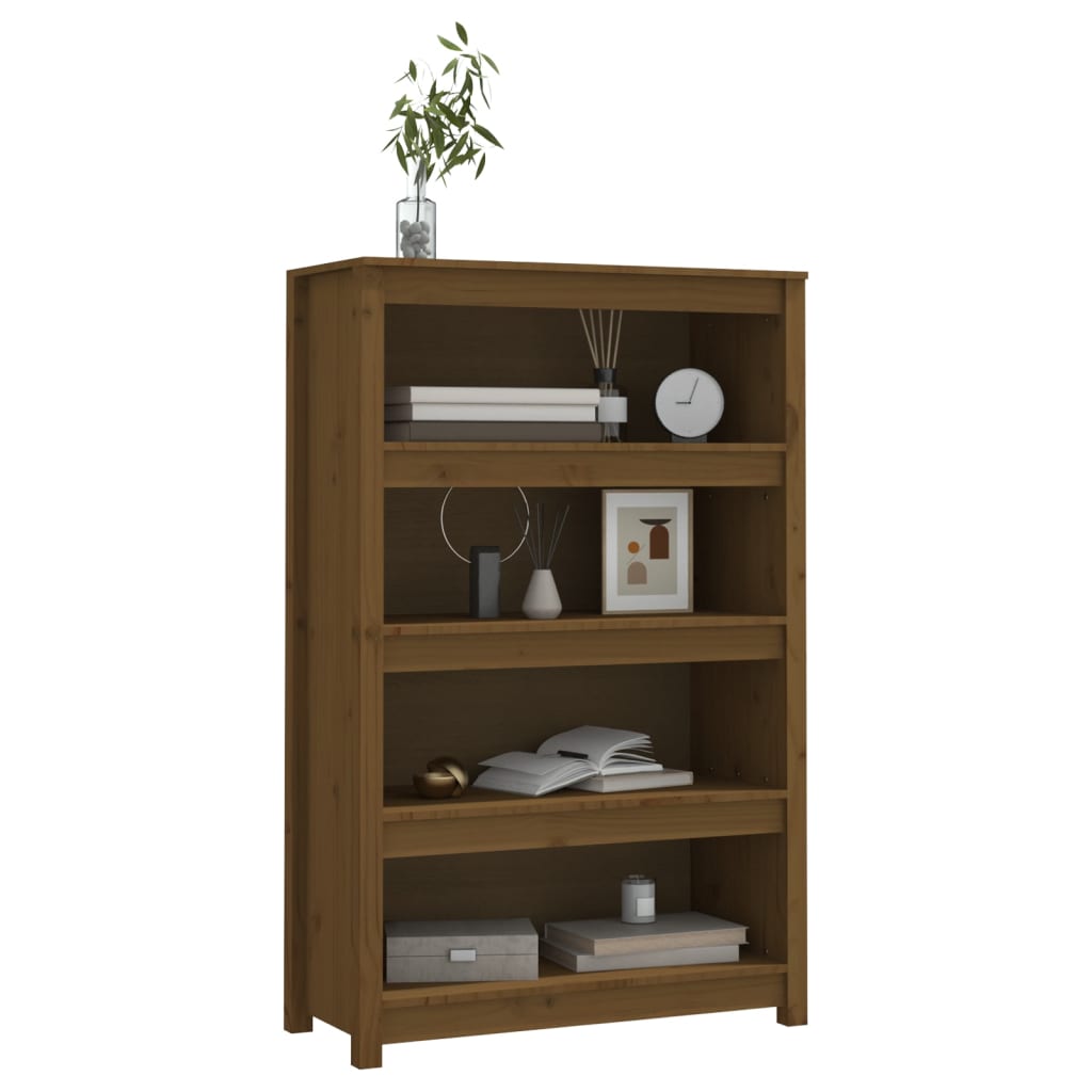 Mézbarna tömör fenyőfa faliszekrény 80 x 35 x 126 cm Mézbarna tömör fenyőfa faliszekrény 80 x 35 x 126 cm
