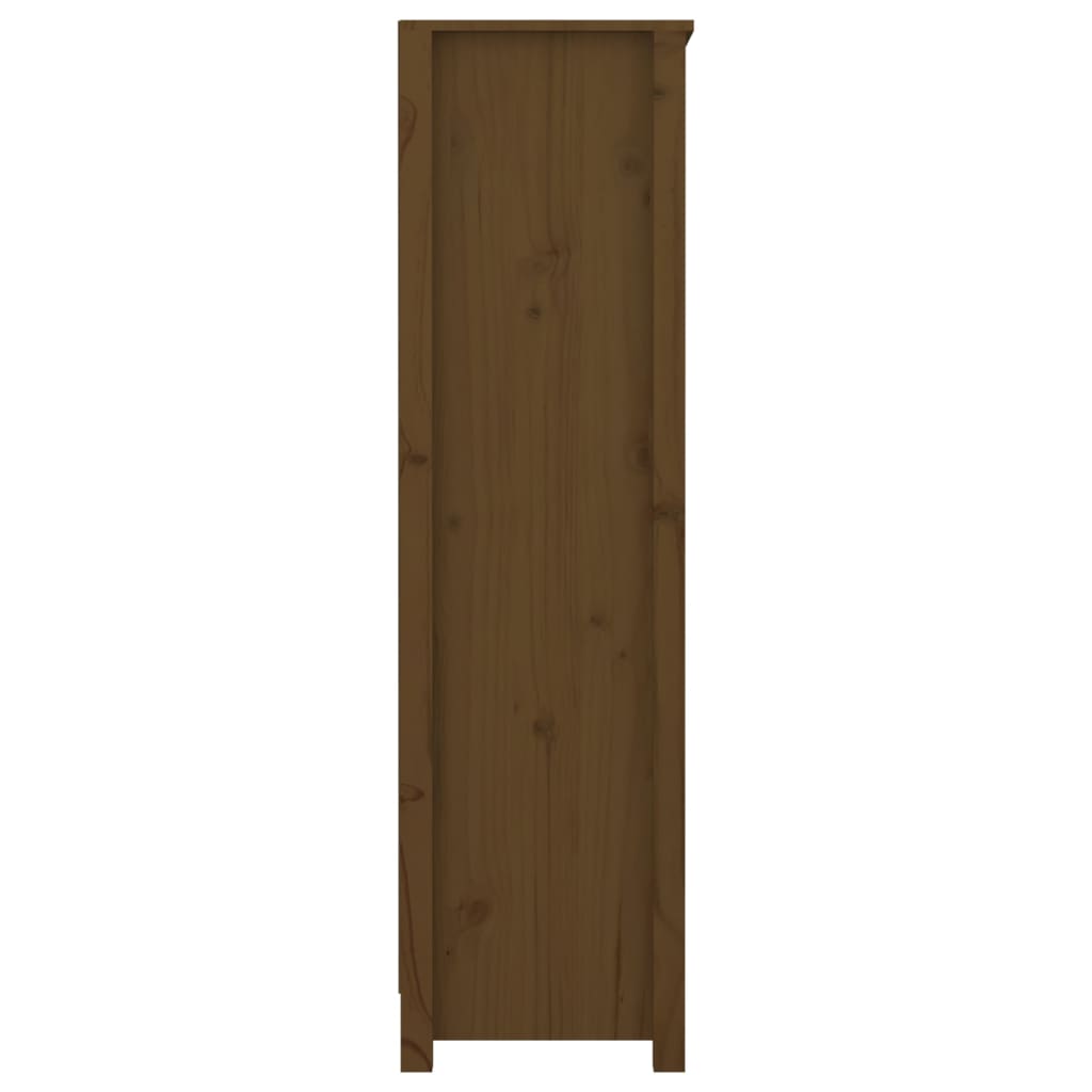 Mézbarna tömör fenyőfa faliszekrény 80 x 35 x 126 cm Mézbarna tömör fenyőfa faliszekrény 80 x 35 x 126 cm
