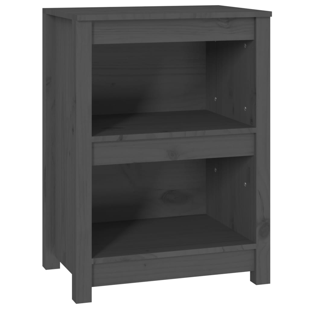 Szürke tömör fenyőfa könyvszekrény 50x35x68 cm Szürke tömör fenyőfa könyvszekrény 50x35x68 cm