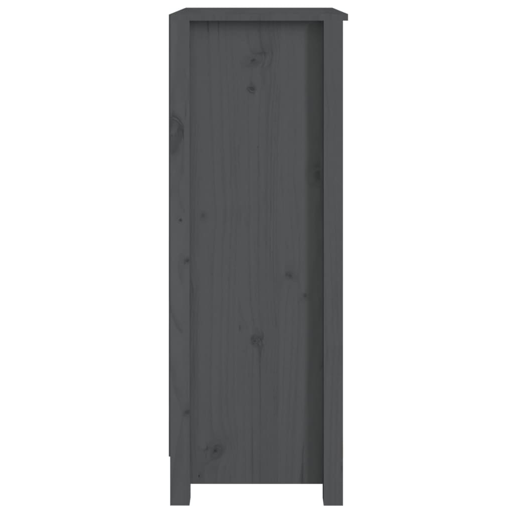 Szürke tömör fenyőfa könyvszekrény 50 x 35 x 97 cm Szürke tömör fenyőfa könyvszekrény 50 x 35 x 97 cm
