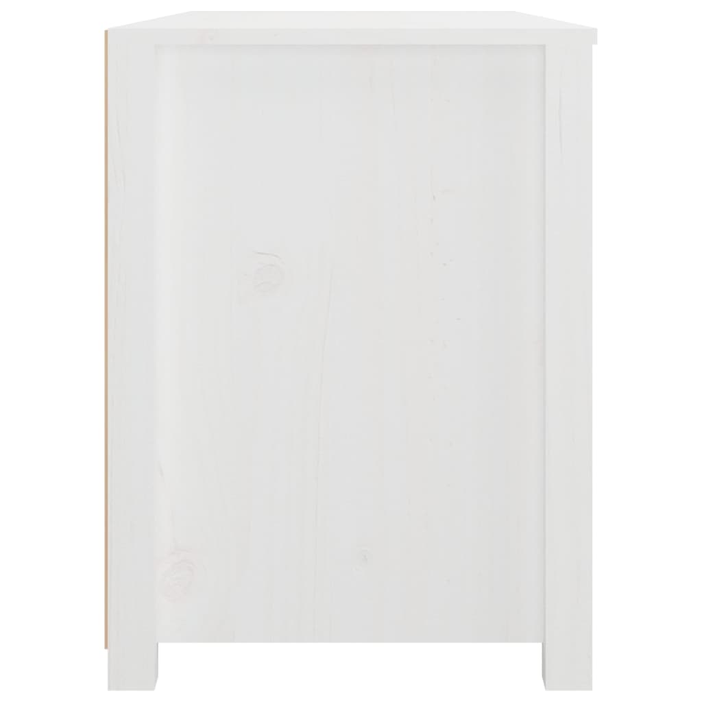 Fehér tömör fenyőfa kisszekrény 100x40x54 cm