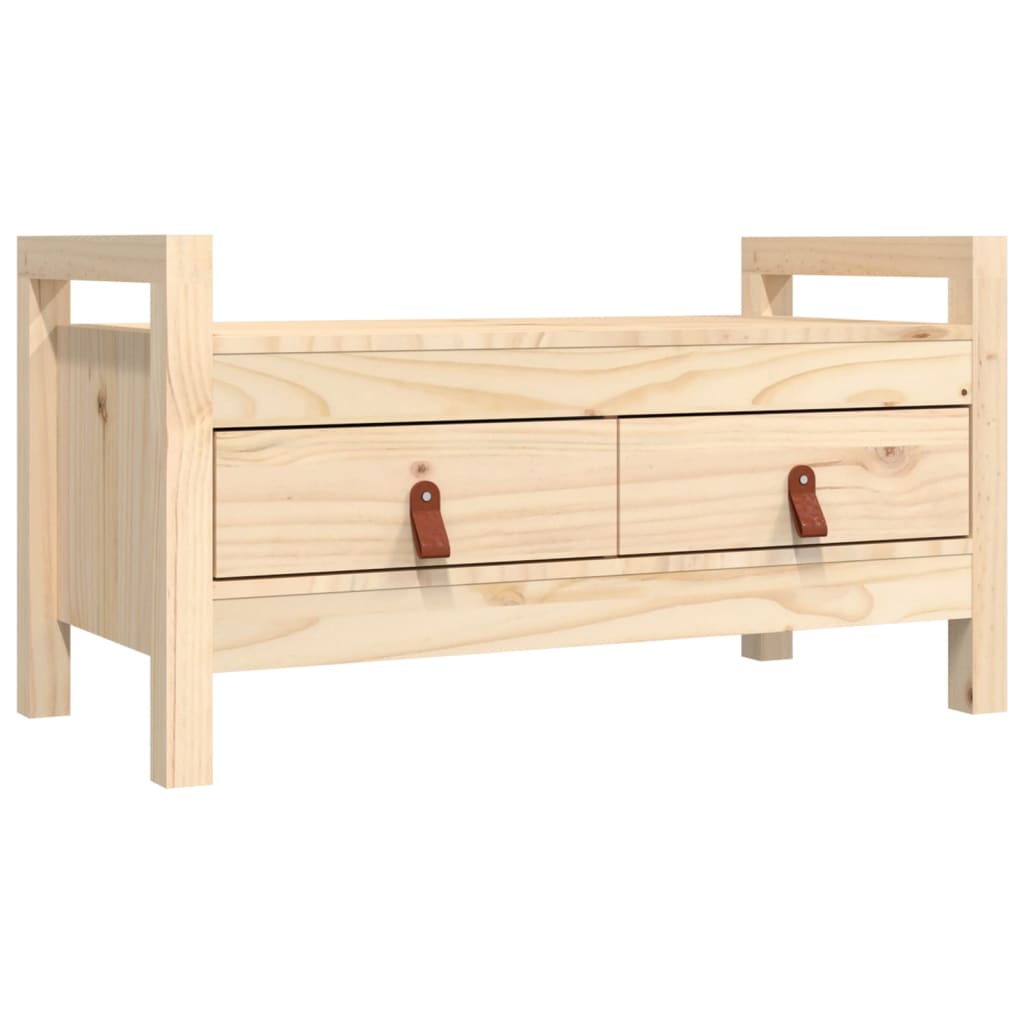 Tömör fenyőfa előszoba pad 80 x 40 x 43 cm Tömör fenyőfa előszoba pad 80 x 40 x 43 cm