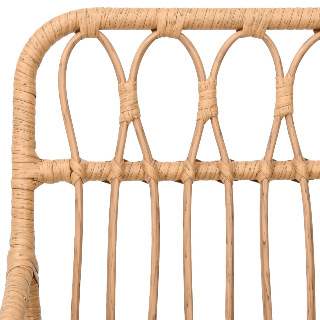 2 db fekete pe rattan karfás kerti szék 56 x 64 x 80 cm