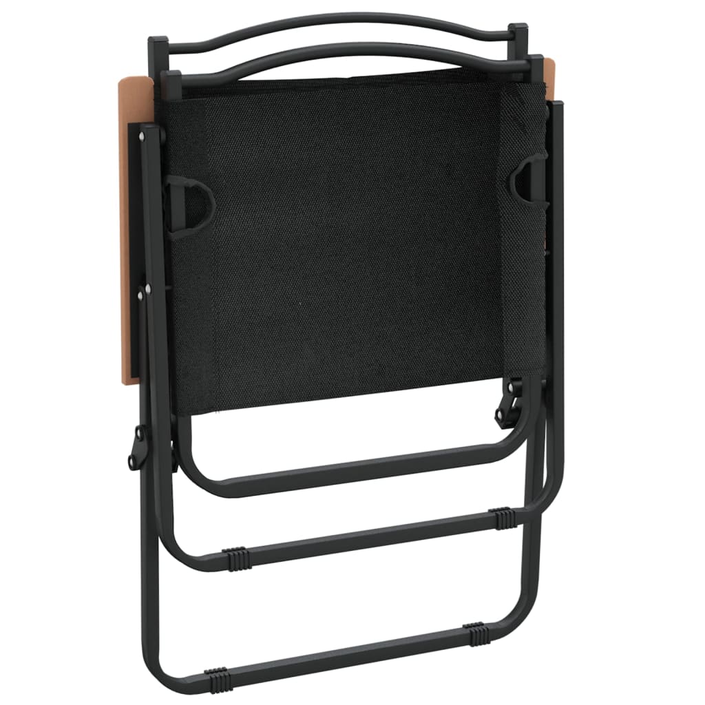 2 db fekete oxford szövet camping szék 54 x 55 x 78 cm
