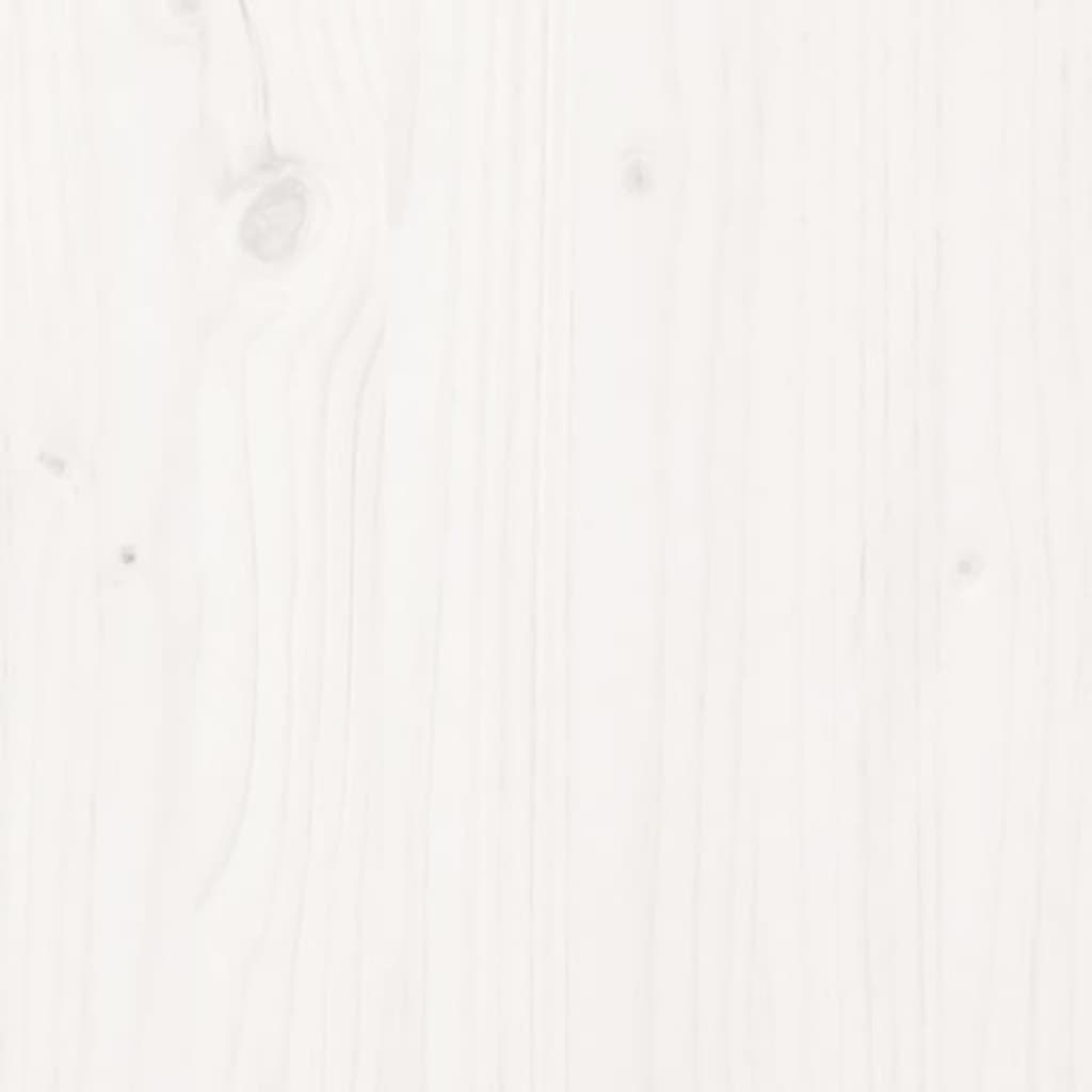 Fehér tömör fenyőfa tálalószekrény 111 x 34 x 75 cm Fehér tömör fenyőfa tálalószekrény 111 x 34 x 75 cm