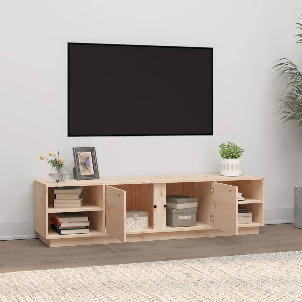 Tömör fenyőfa tv-szekrény 156 x 40 x 40 cm