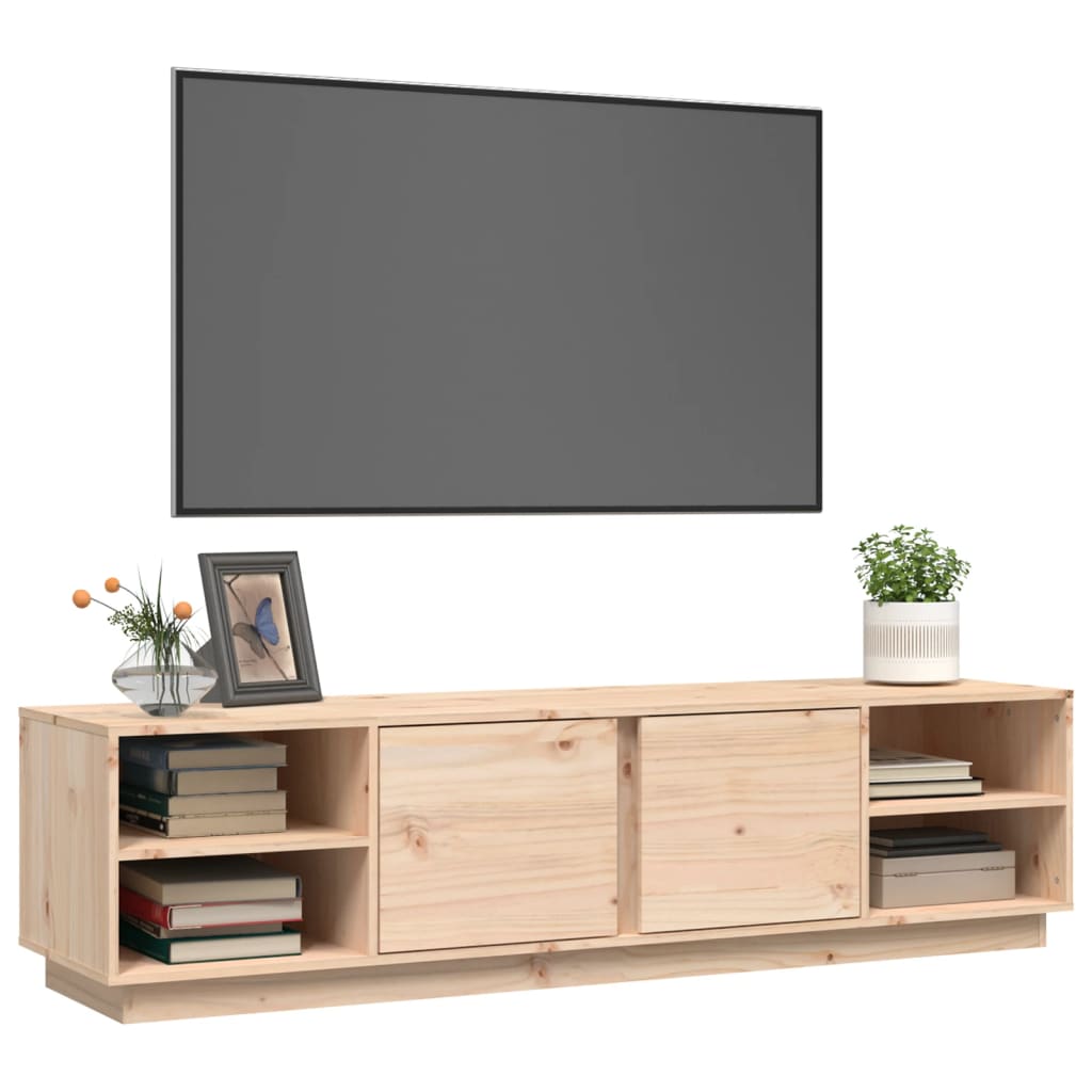 Tömör fenyőfa tv-szekrény 156 x 40 x 40 cm