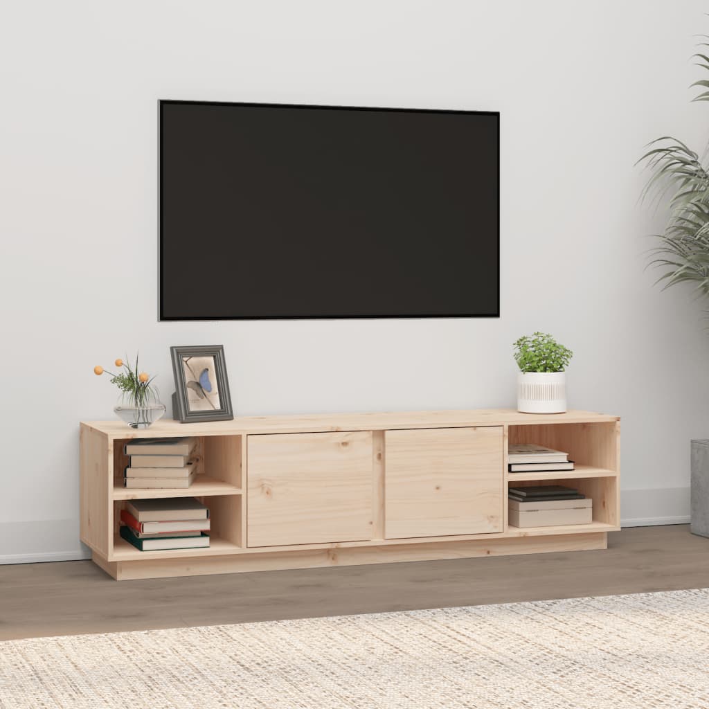 Tömör fenyőfa tv-szekrény 156 x 40 x 40 cm