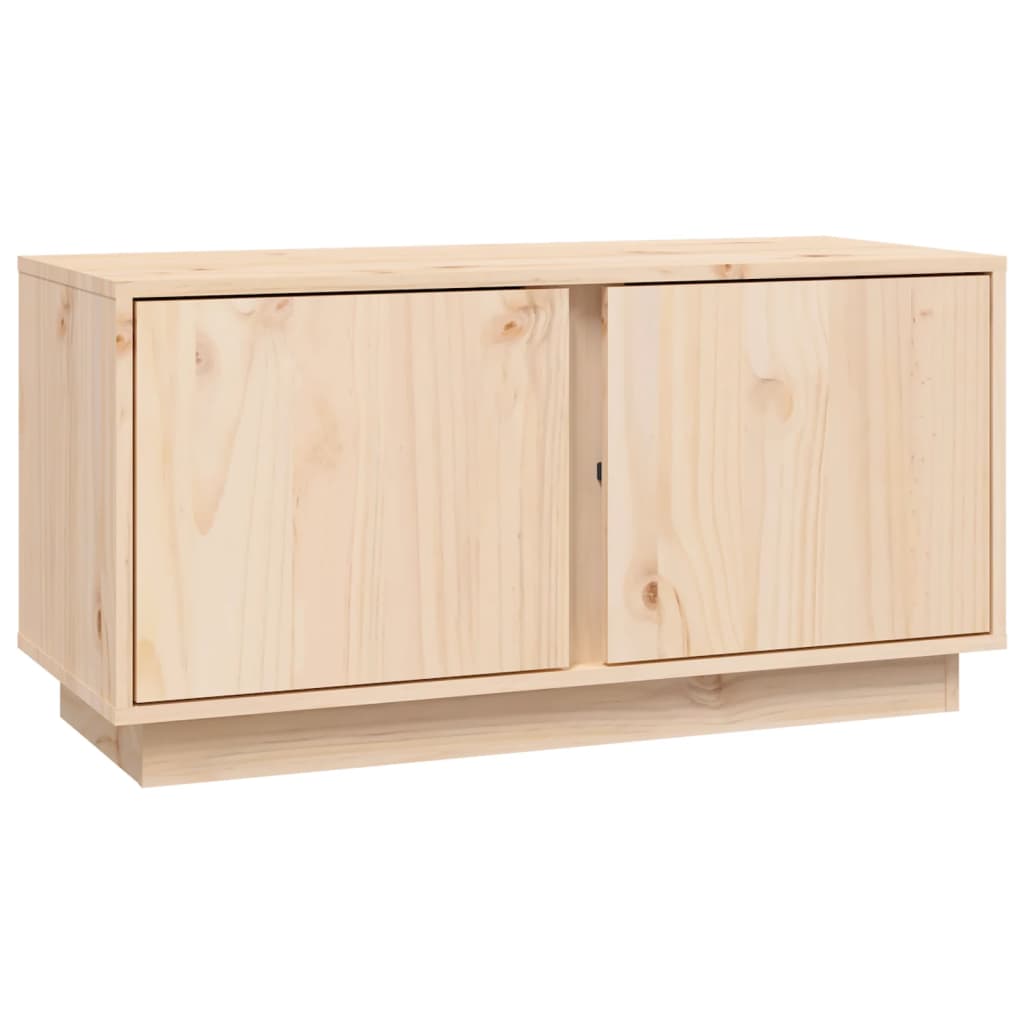 Tömör fenyőfa tv-szekrény 80x35x40,5 cm