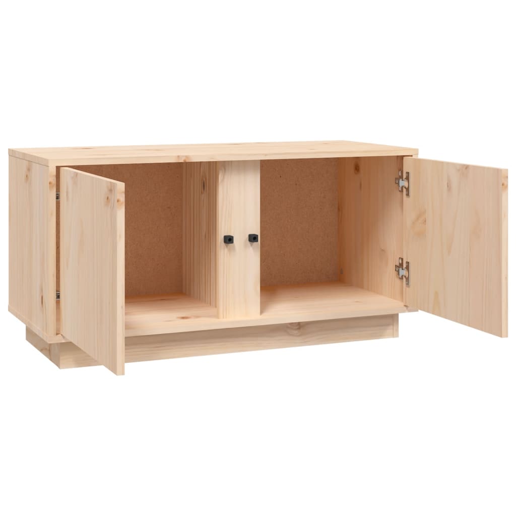 Tömör fenyőfa tv-szekrény 80x35x40,5 cm