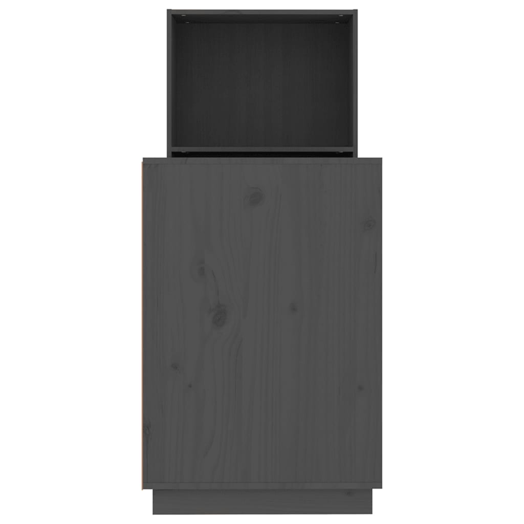 Szürke tömör fenyőfa íróasztal 110x53x117 cm