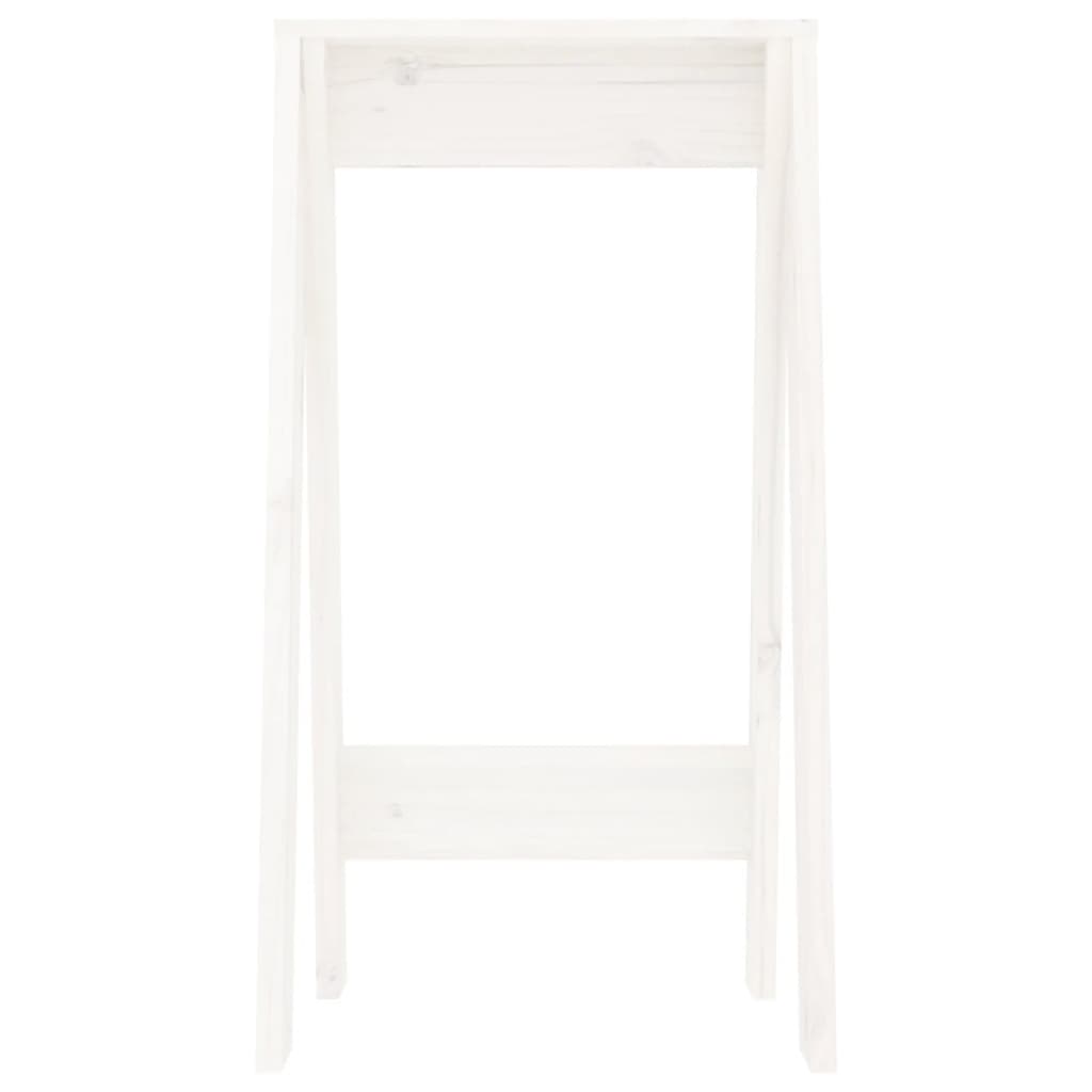 2 db fehér tömör fenyőfa ülőke 40 x 40 x 75 cm