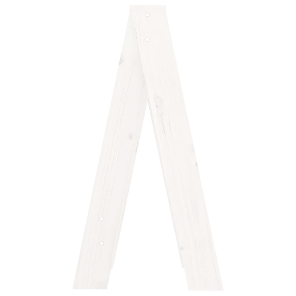 2 db fehér tömör fenyőfa ülőke 40 x 40 x 75 cm