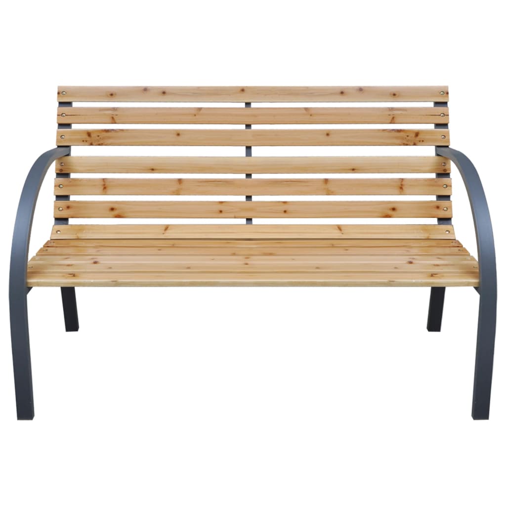 Tömör fenyőfa kerti pad 112 cm
