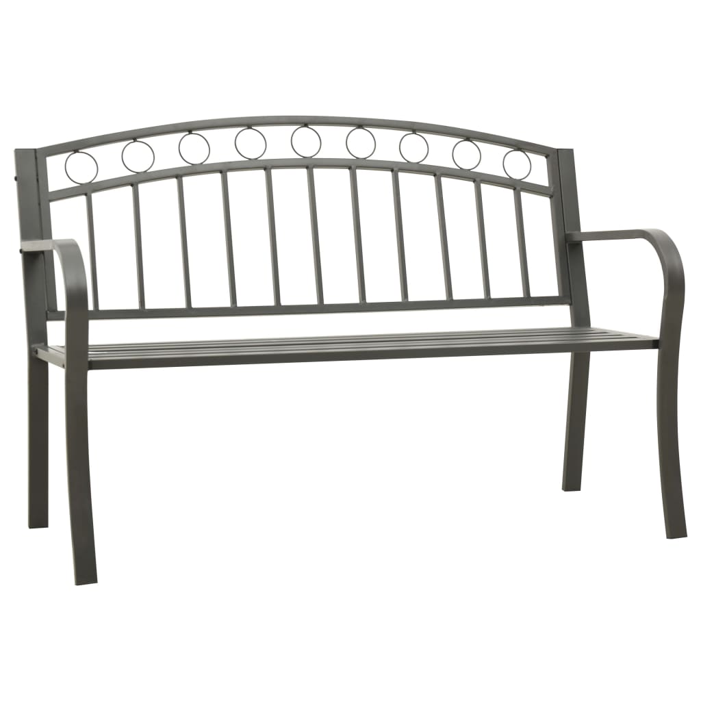 Szürke kerti pad 120 cm