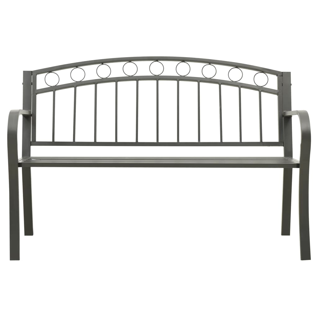 Szürke kerti pad 120 cm