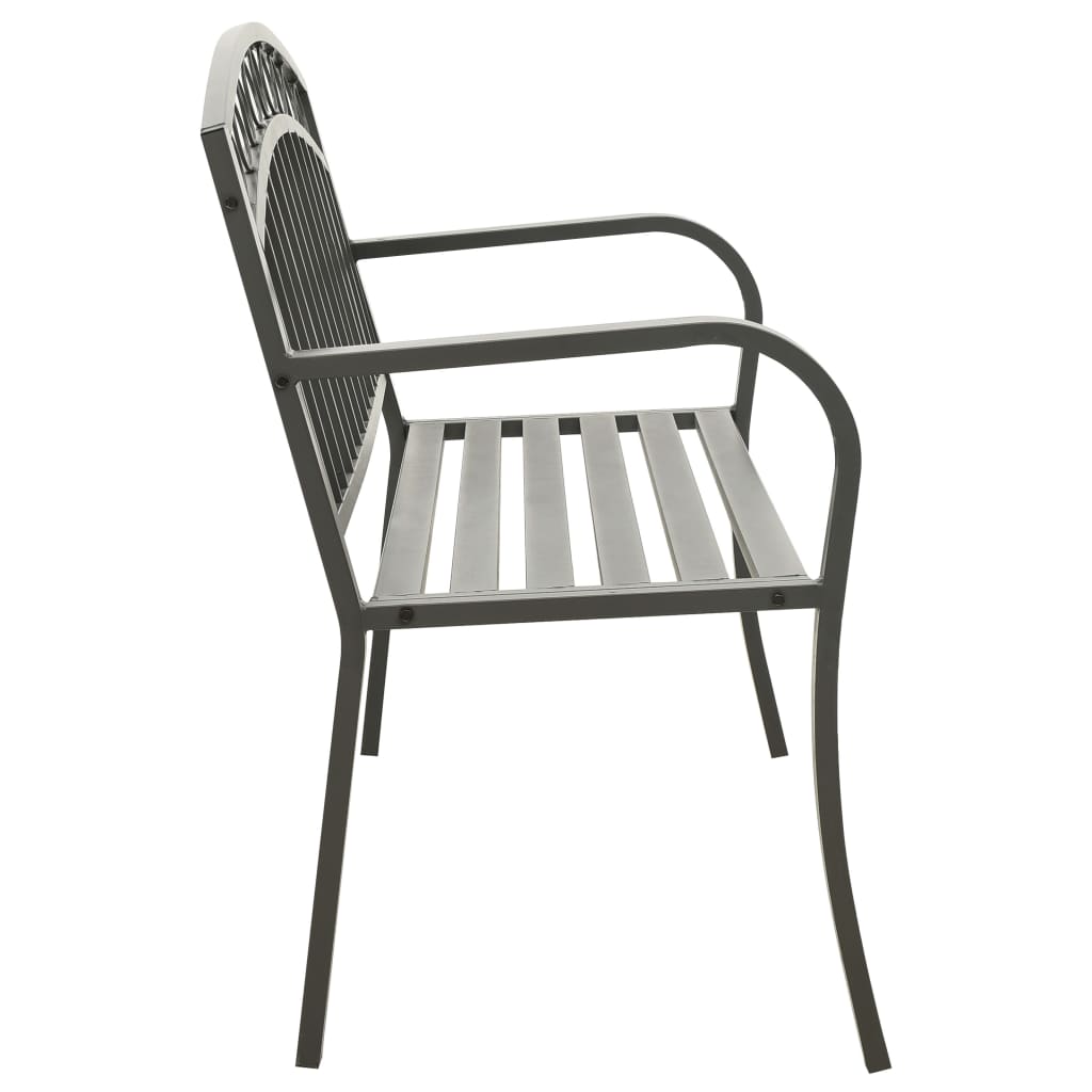Szürke kerti pad 120 cm