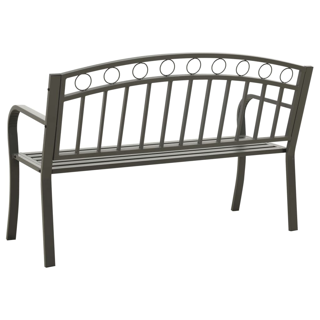 Szürke kerti pad 120 cm