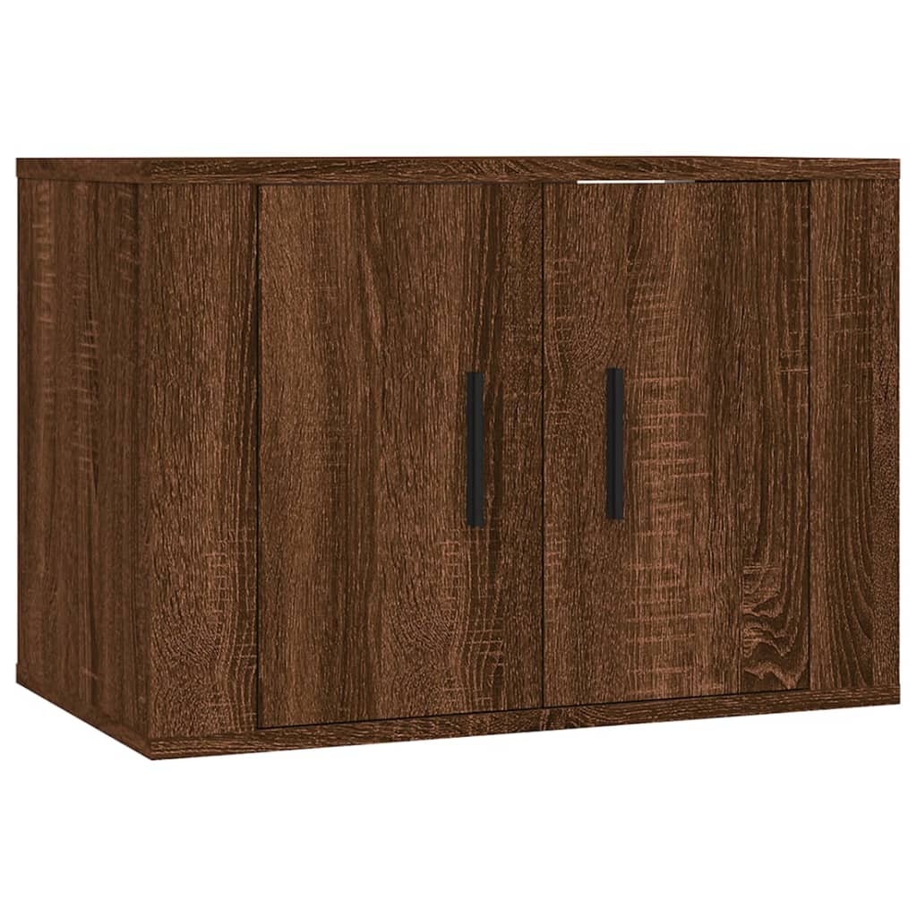 Barna tölgy színű fali tv-szekrény 57 x 34,5 x 40 cm Barna tölgy színű fali tv-szekrény 57 x 34,5 x 40 cm
