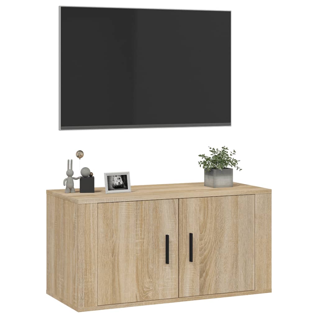 Sonoma tölgy fali tv-szekrény 80 x 34,5 x 40 cm