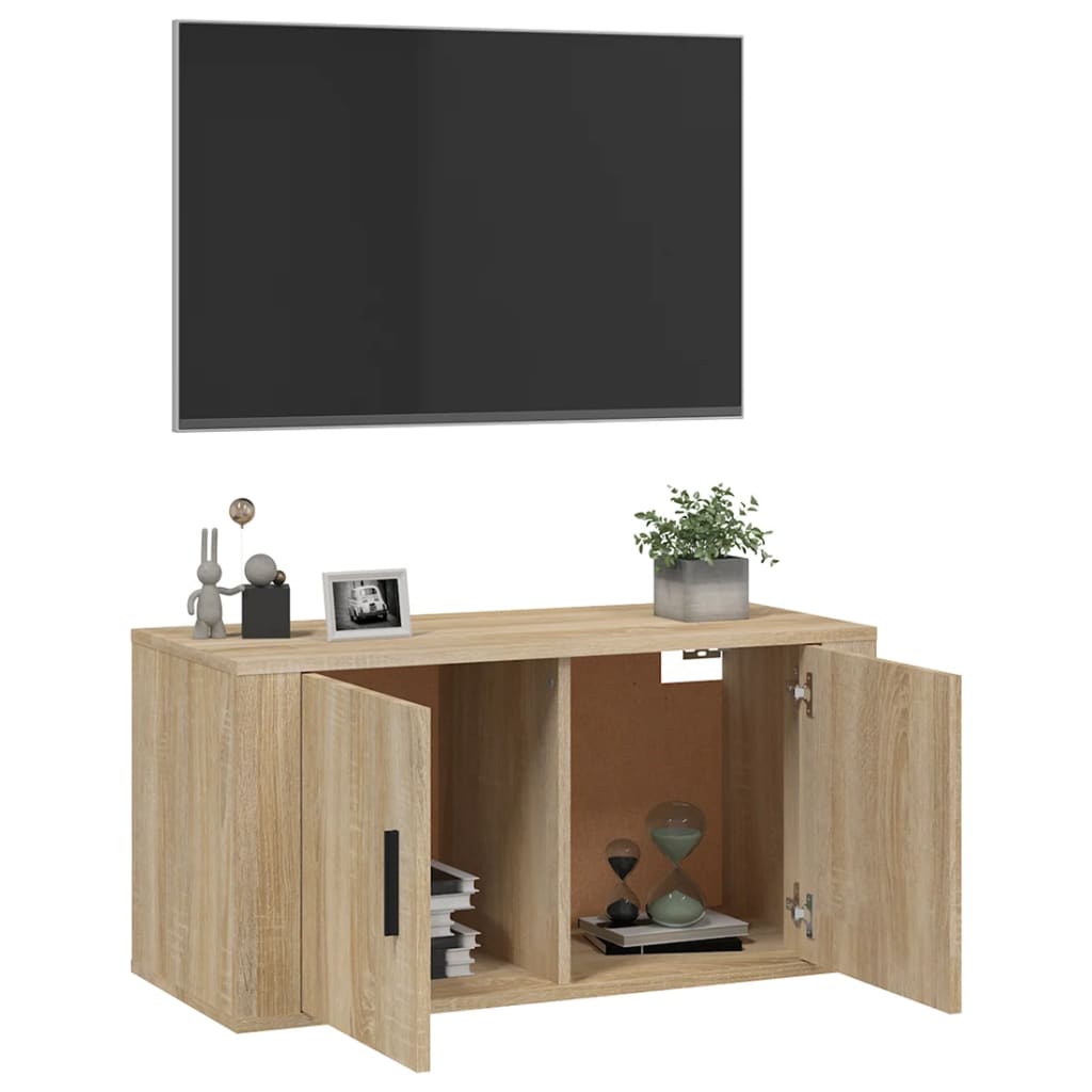 Sonoma tölgy fali tv-szekrény 80 x 34,5 x 40 cm