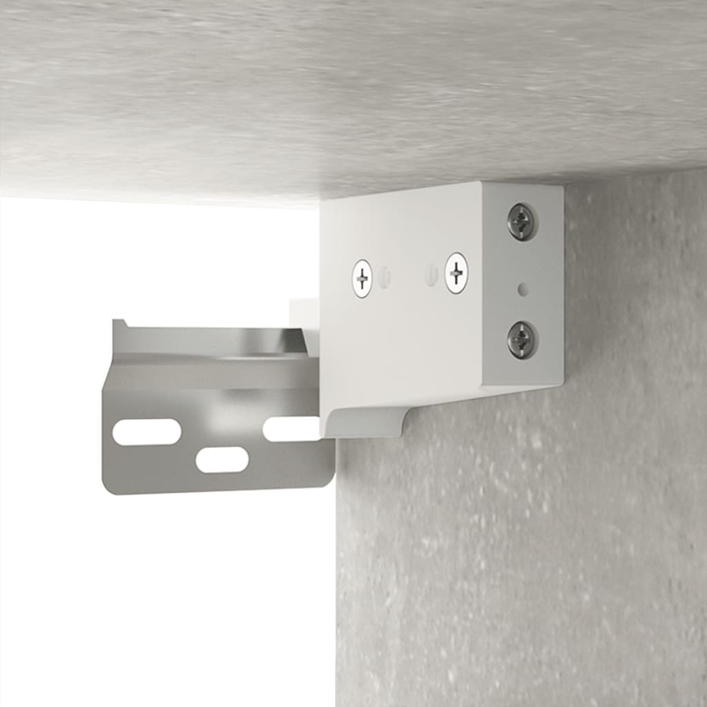 Betonszürke fali tv-szekrény 80x34,5x40 cm