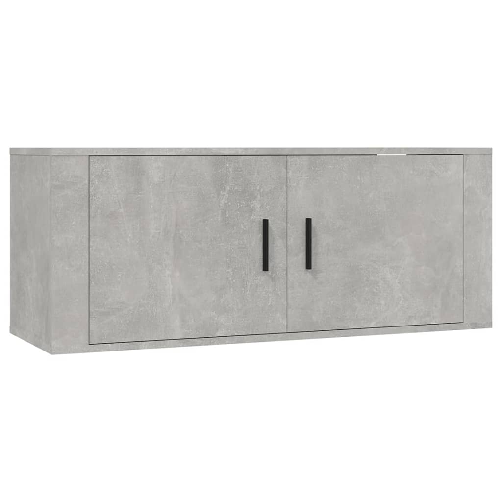 Betonszürke fali tv-szekrény 100x34,5x40 cm