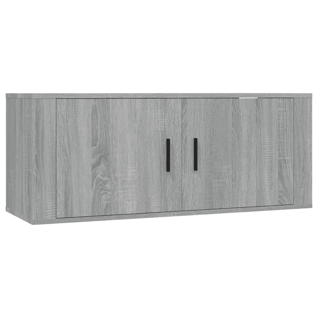 Szürke sonoma színű fali tv-szekrény 100x34,5x40 cm Szürke sonoma színű fali tv-szekrény 100x34,5x40 cm